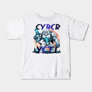 Cyber Yeti Design Kids T-Shirt